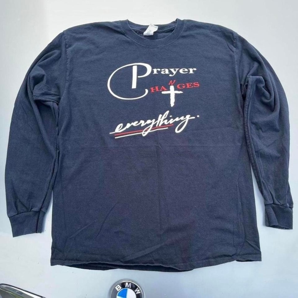 00s Jesus long-sleeved faded T-Shirt